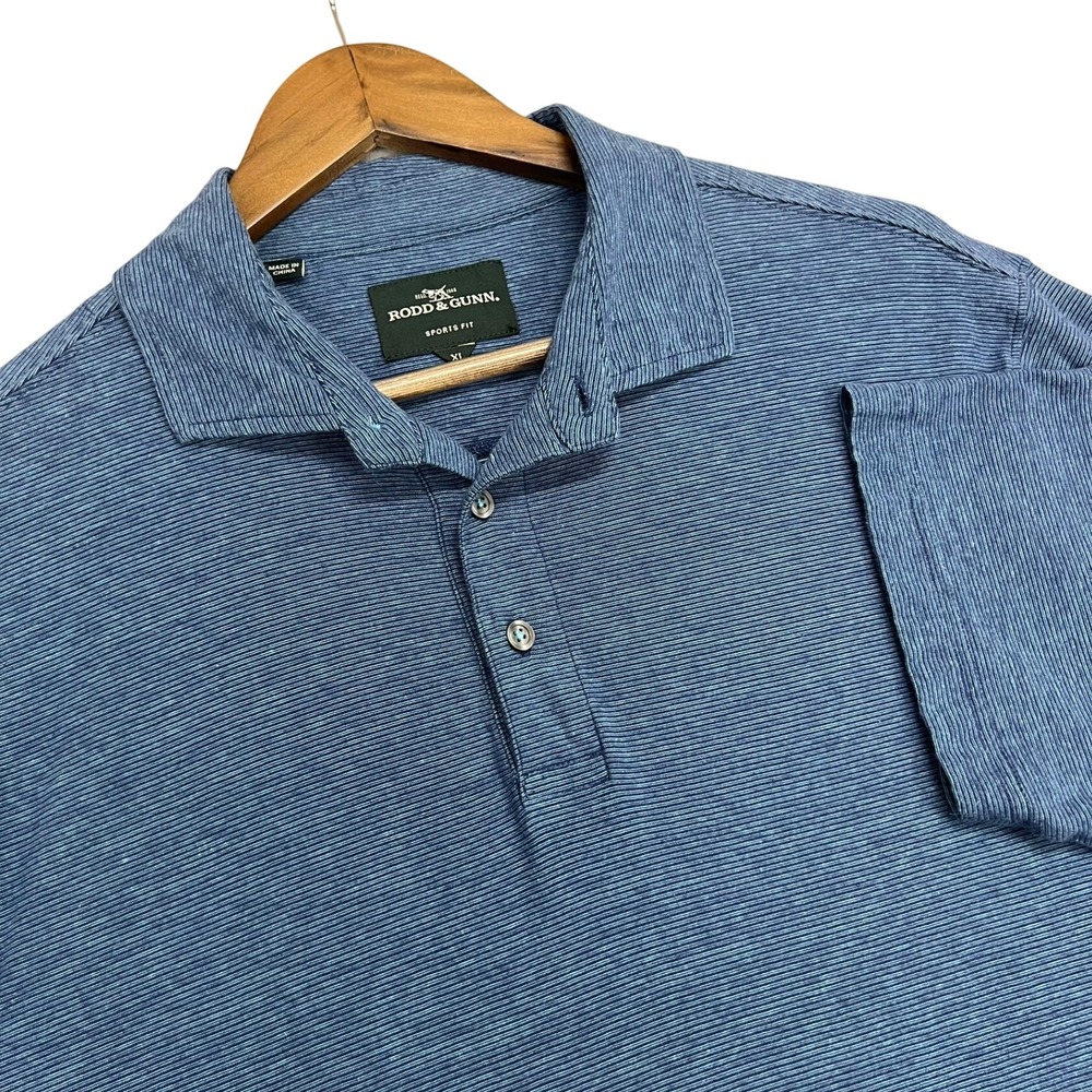 Rodd & Gunn Blue Striped Polo Shirt